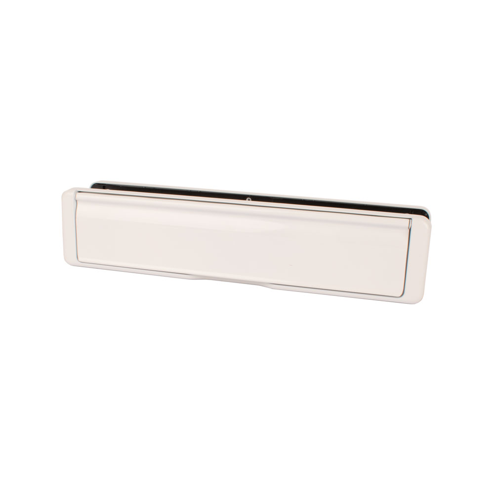 Timber Series 40-80 Nu Mail Letterplate (68mm) - White